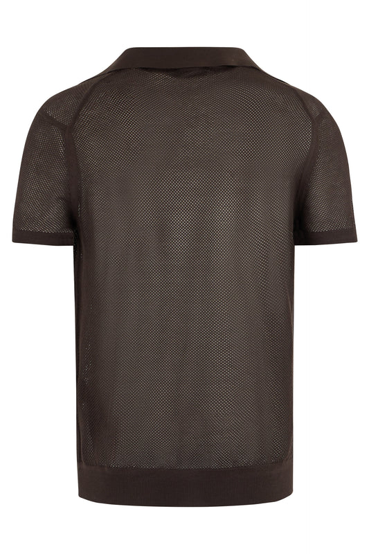 Mesh cotton and silk T-shirt RTW