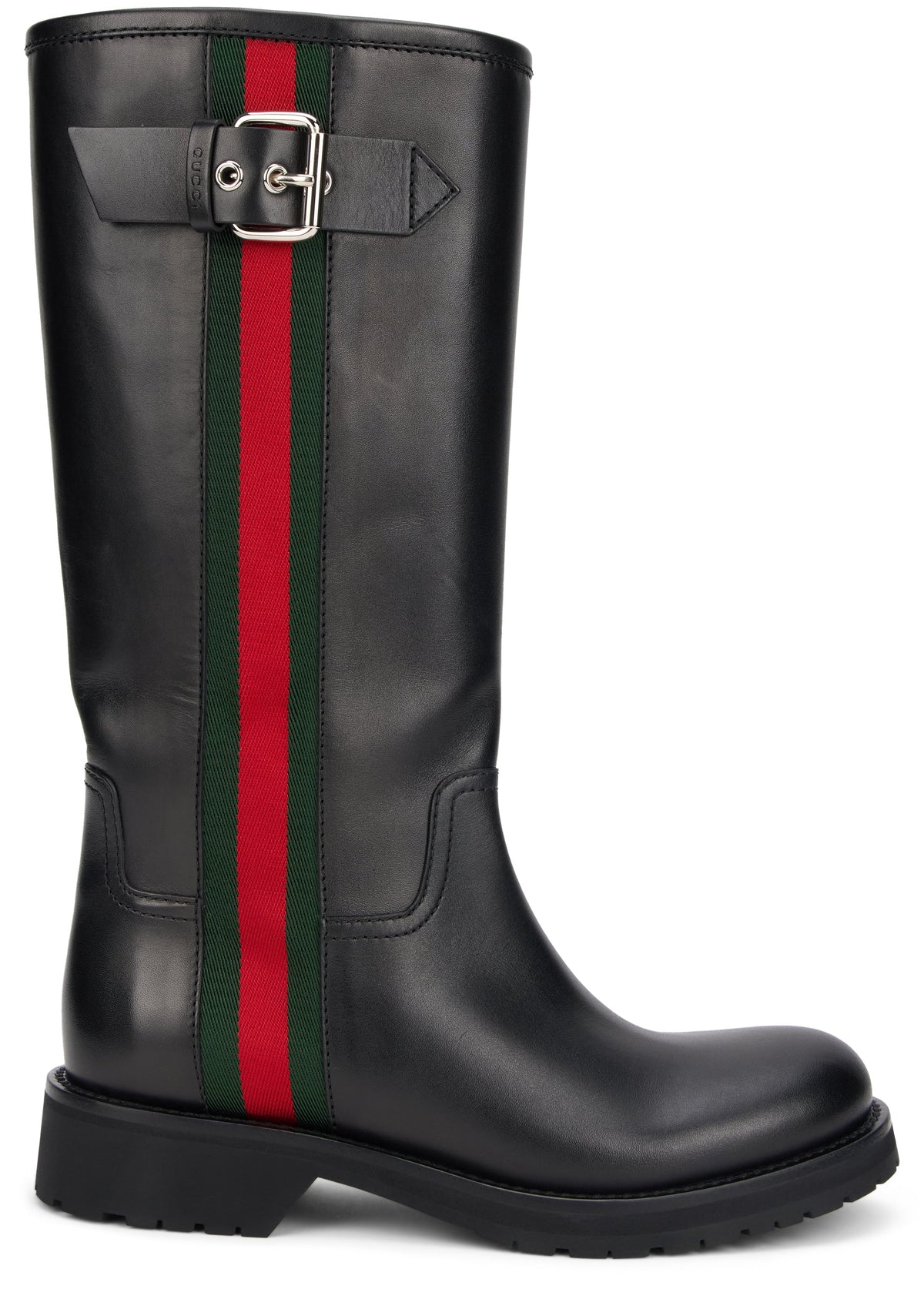 High boots with web band SHOES
