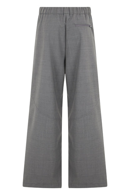 Wide-leg pants with elastic waistband RTW
