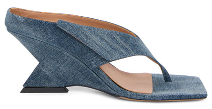 Sandals with irregular heel SHOES