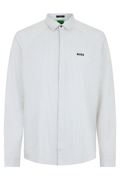 Cotton elastic striped shirt RTW