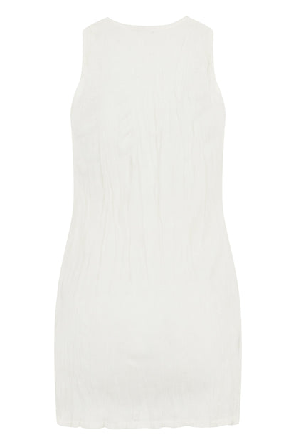 Crinkled Knit tank top wrinkled effect RTW