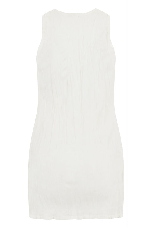 Crinkled Knit tank top wrinkled effect RTW