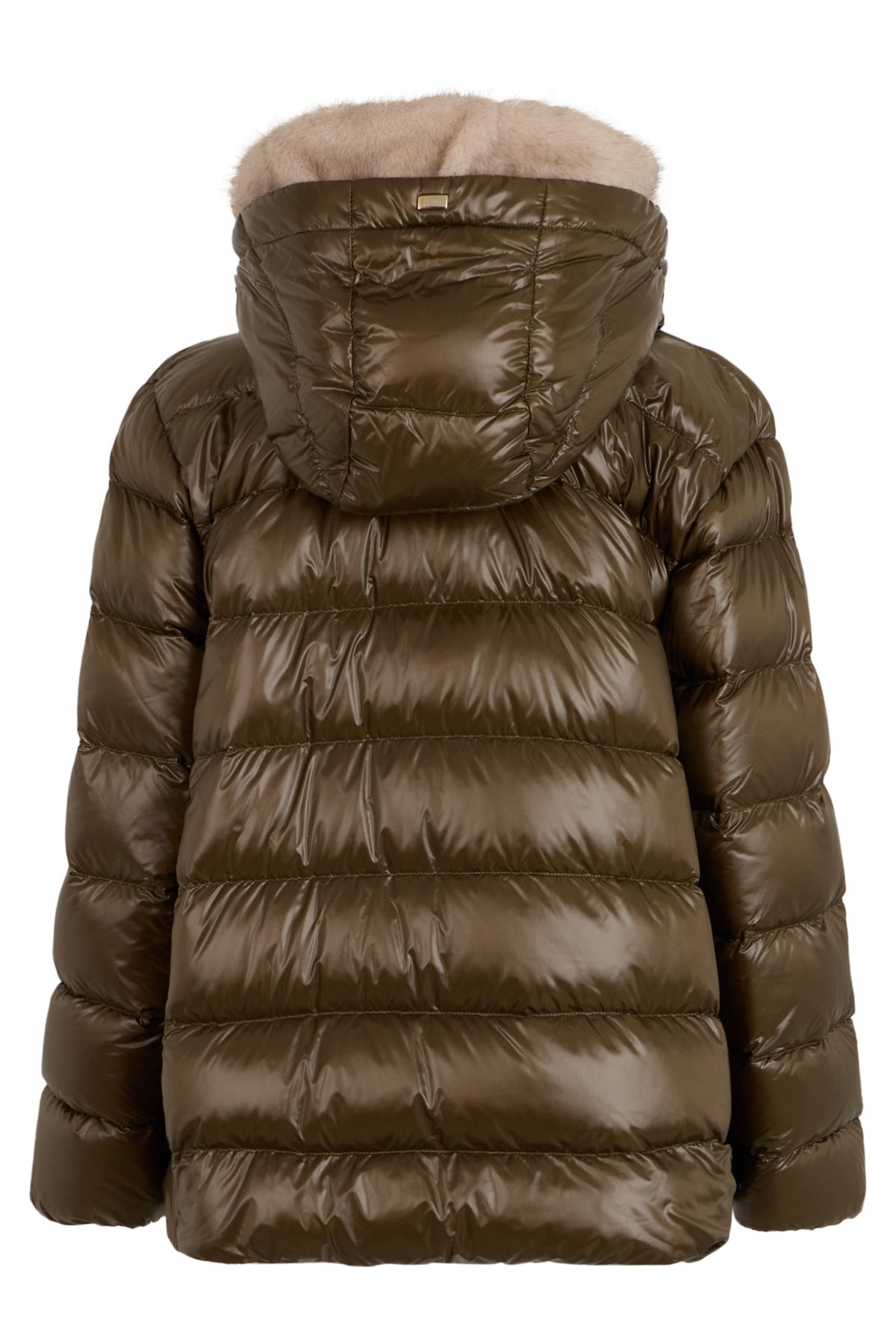 Padded jacket with hood with synthetic fur RTW