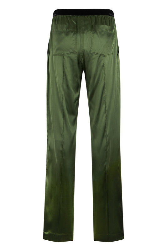 Straight silk trousers RTW
