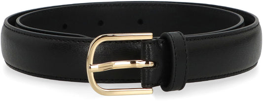 Totême Black leather belt