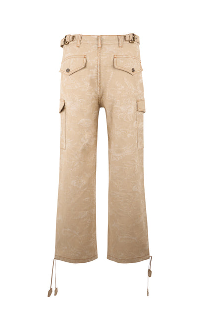 Cargo pants in cotton with print RTW