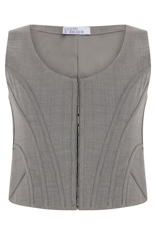 Short bustier with hooks RTW