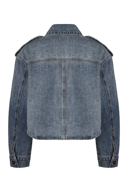 Denim jacket with rhinestones RTW