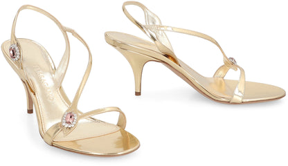 Laminated leather sandals SHOES