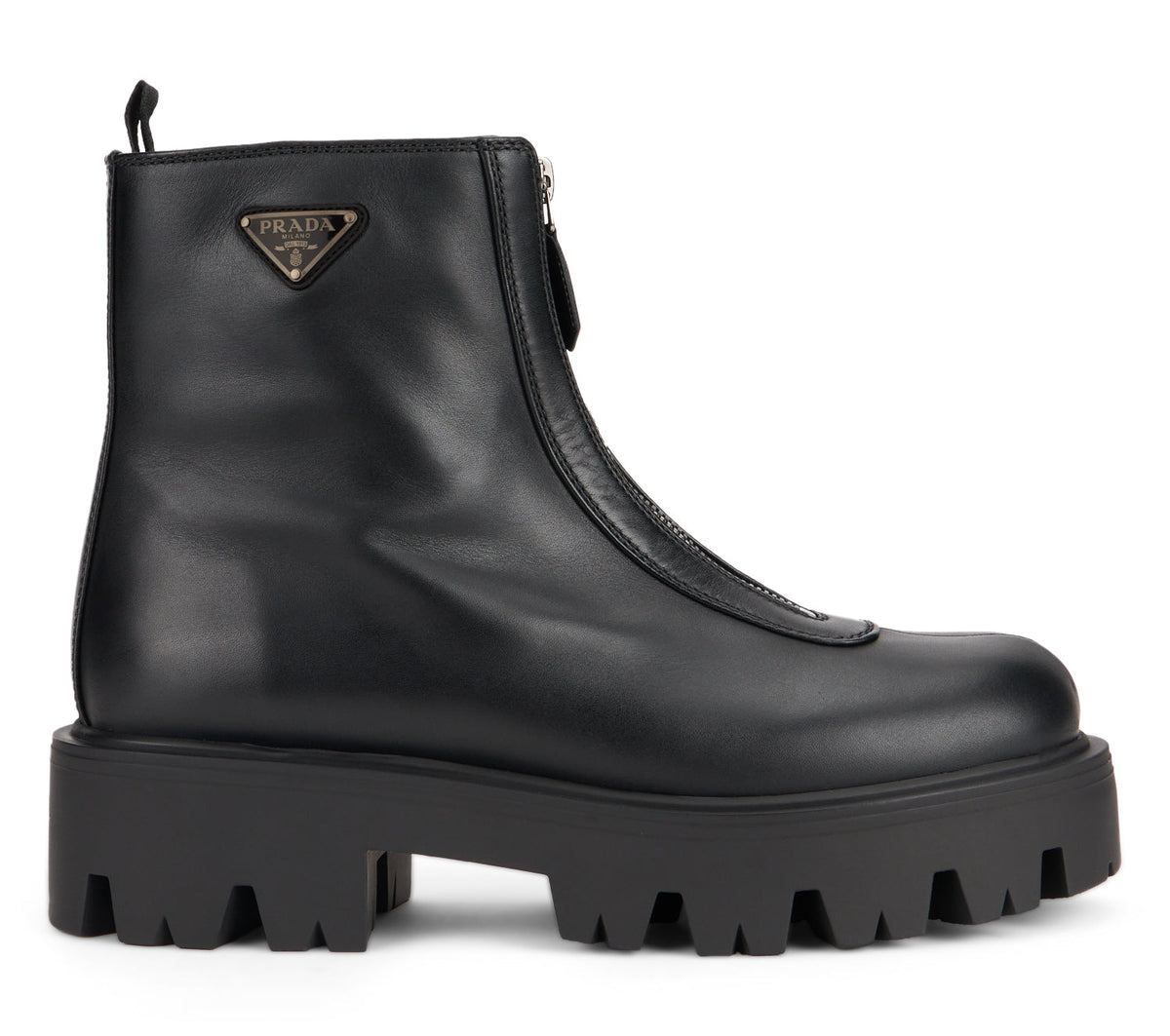 Leather boots with zipper SHOES