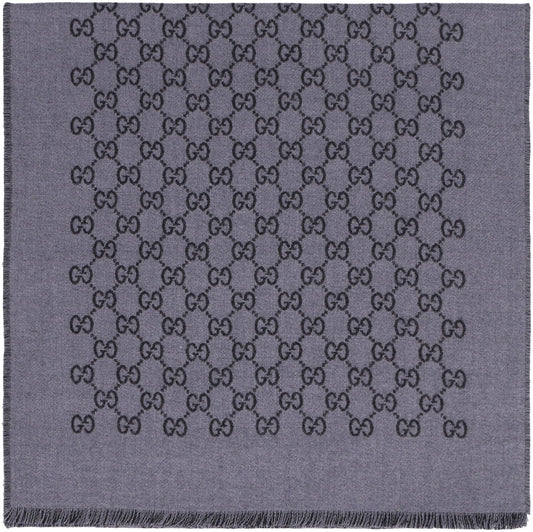 Wool GG jacquard scarf ACC