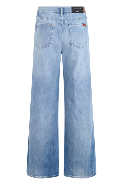 Denim trousers with a wide leg RTW