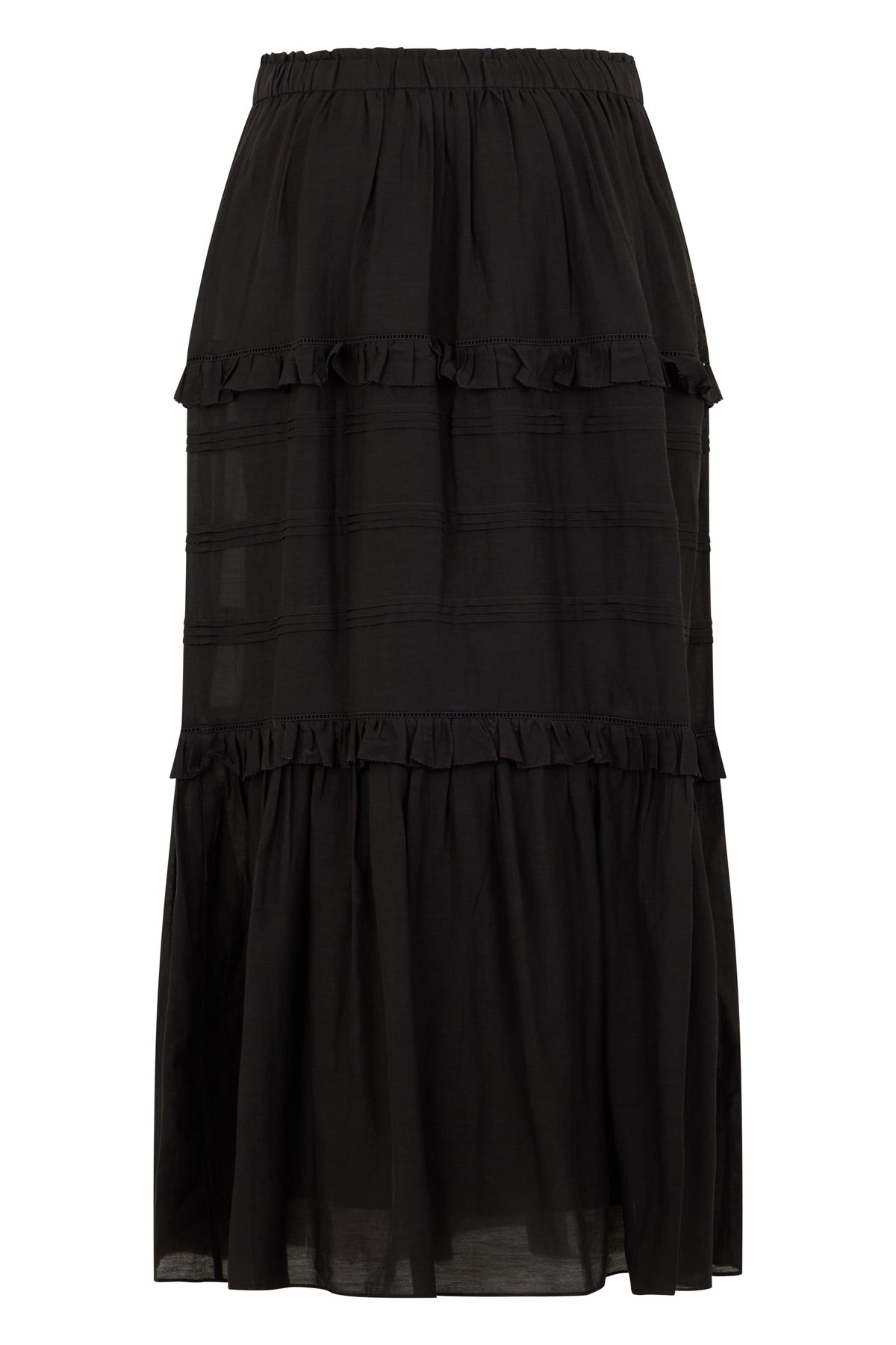 Long skirt in a mix of cotton and polyester RTW