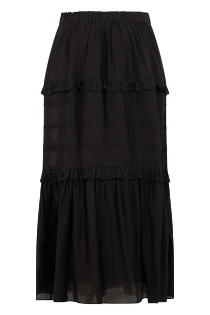 Long skirt in a mix of cotton and polyester RTW