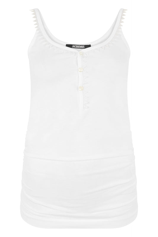 Cotton ribbed tank top RTW