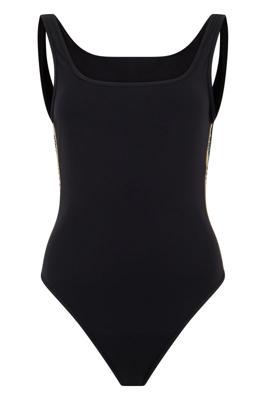 Swimsuit with checked details RTW