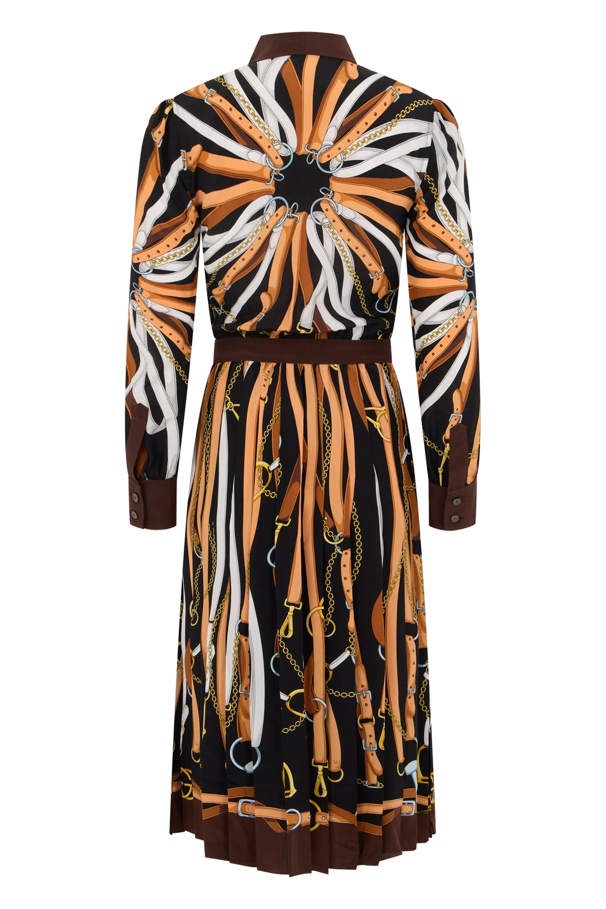 Printed silk chemisier dress RTW