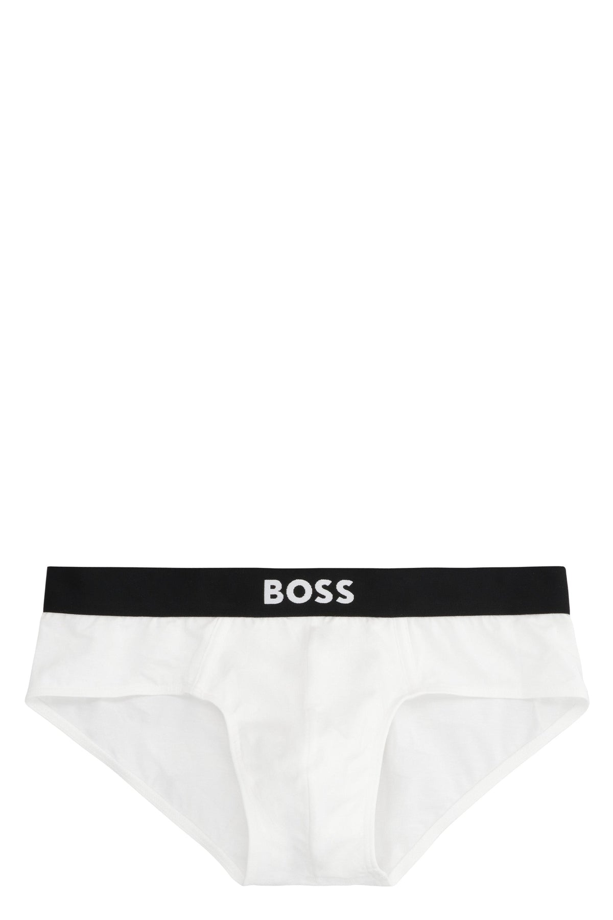 Set of three cotton briefs with logoed elastic band RTW