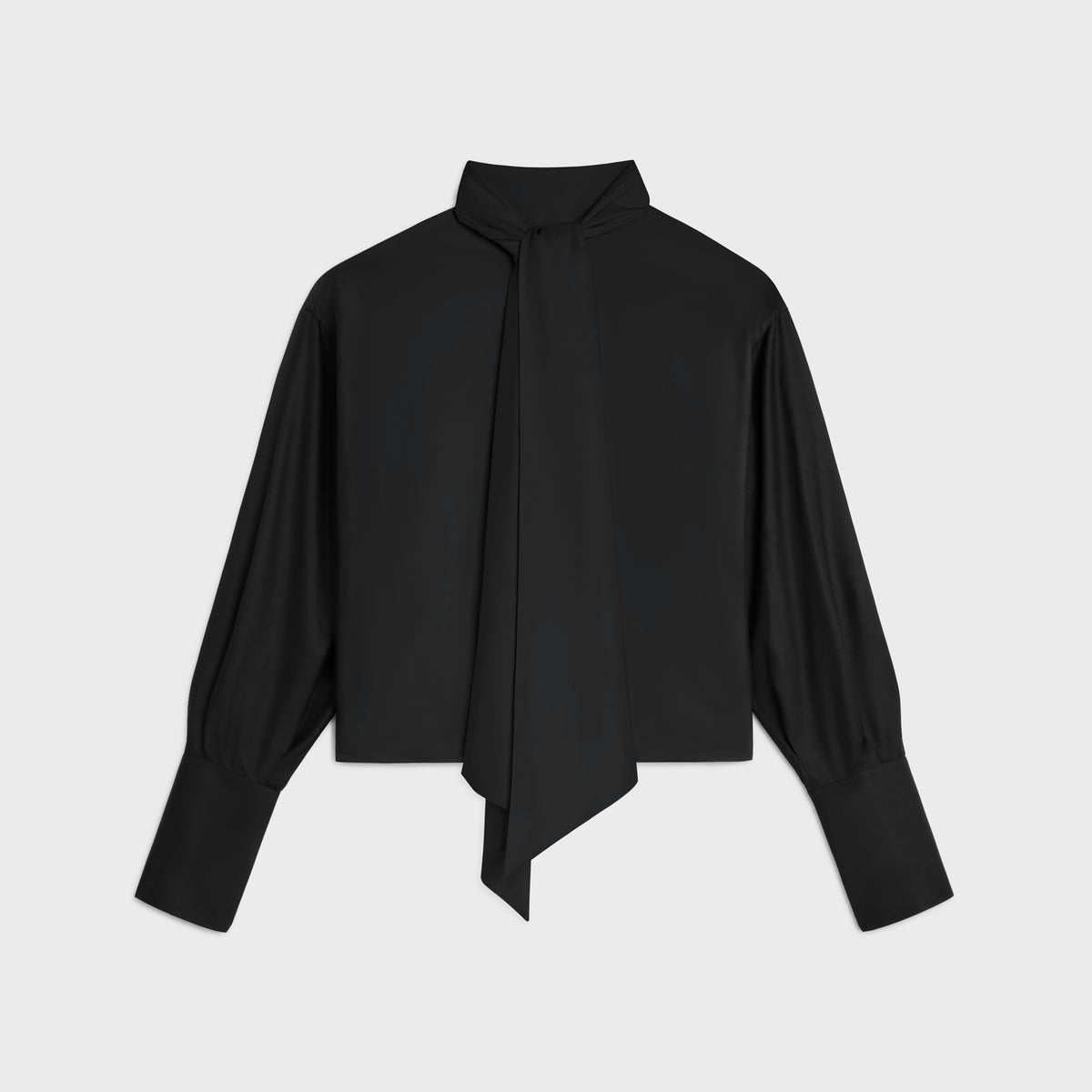 Celine Cropped lavalliere shirt