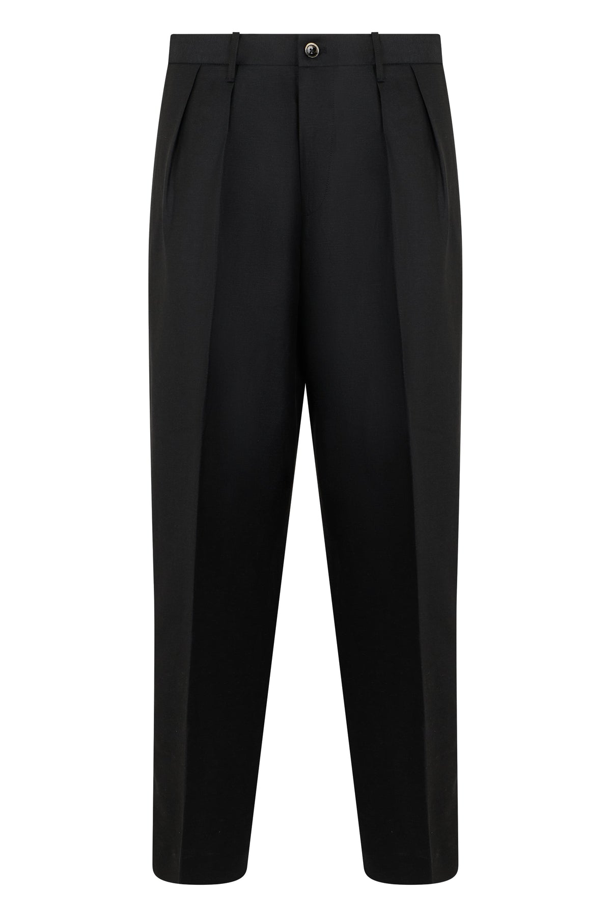 Trousers in a mix of wool and linen RTW