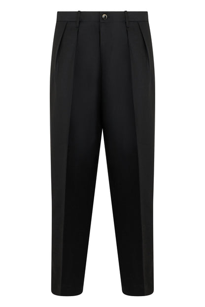 Trousers in a mix of wool and linen RTW