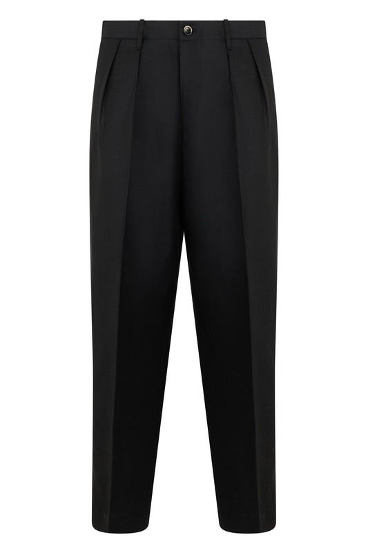 Trousers in a mix of wool and linen RTW