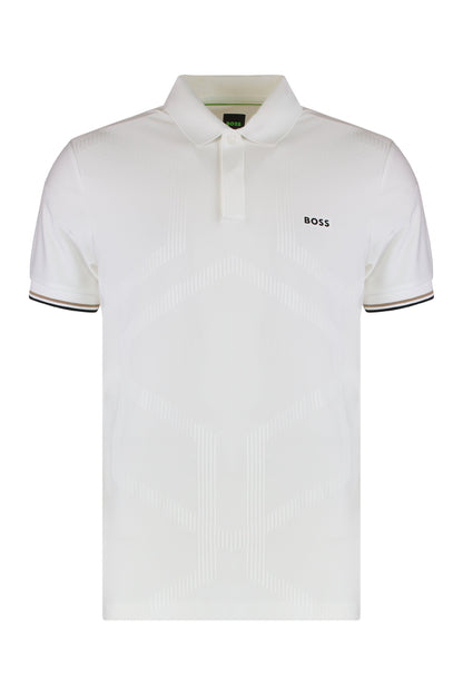 Slim fit polo in technical fabric RTW