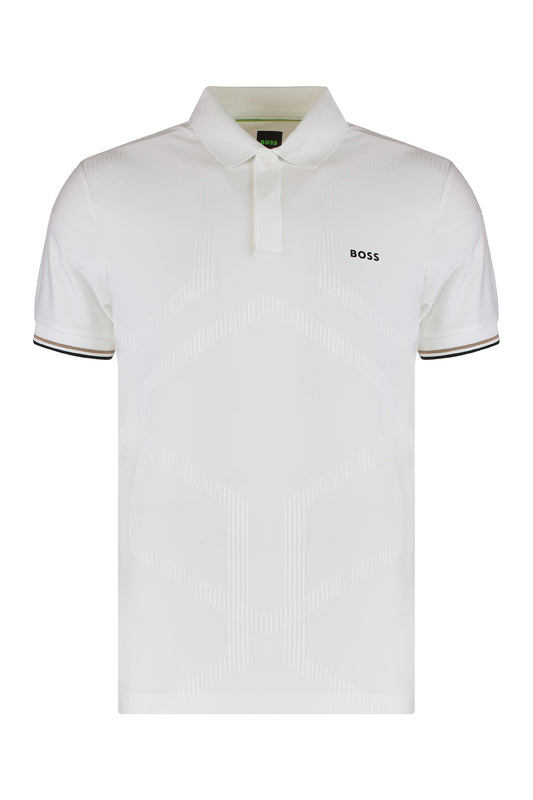 Slim fit polo in technical fabric RTW