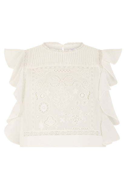 Cotton blouse with short sleeves RTW