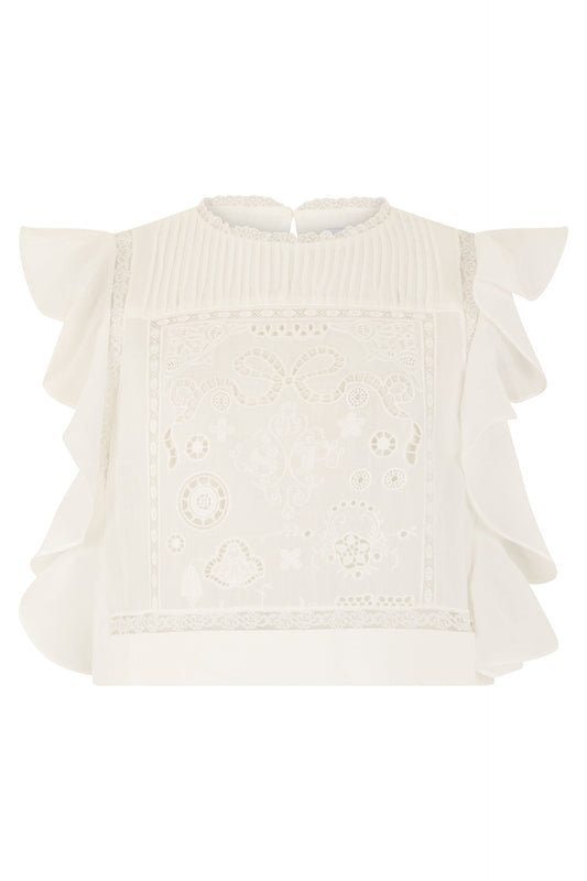 Cotton blouse with short sleeves RTW