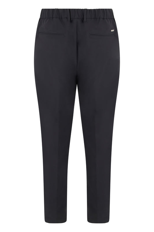 Trousers with crease and elastic waist RTW