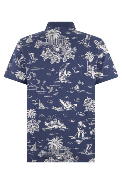Cotton polo with print RTW