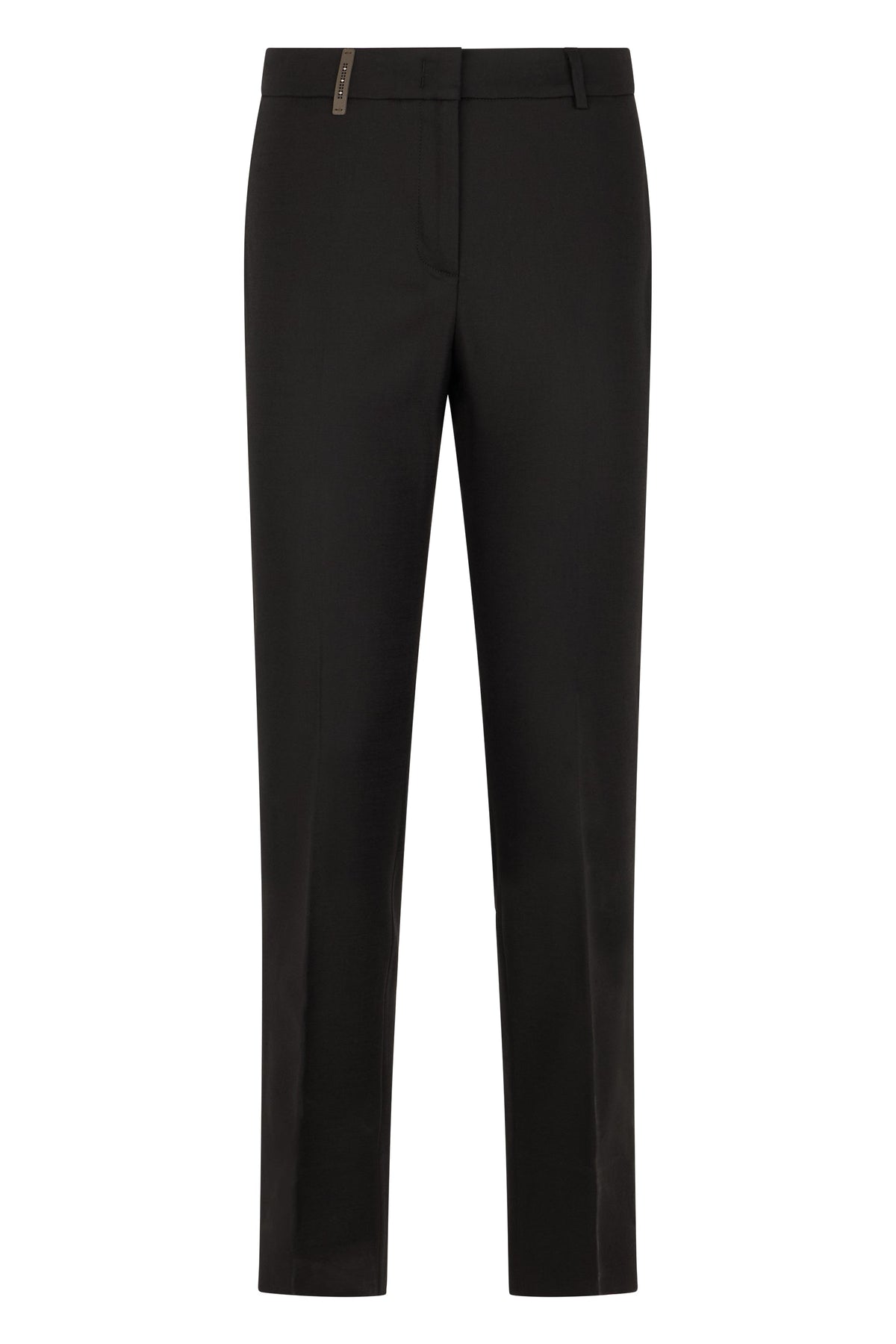 Straight leg cotton blend pants with elastane RTW