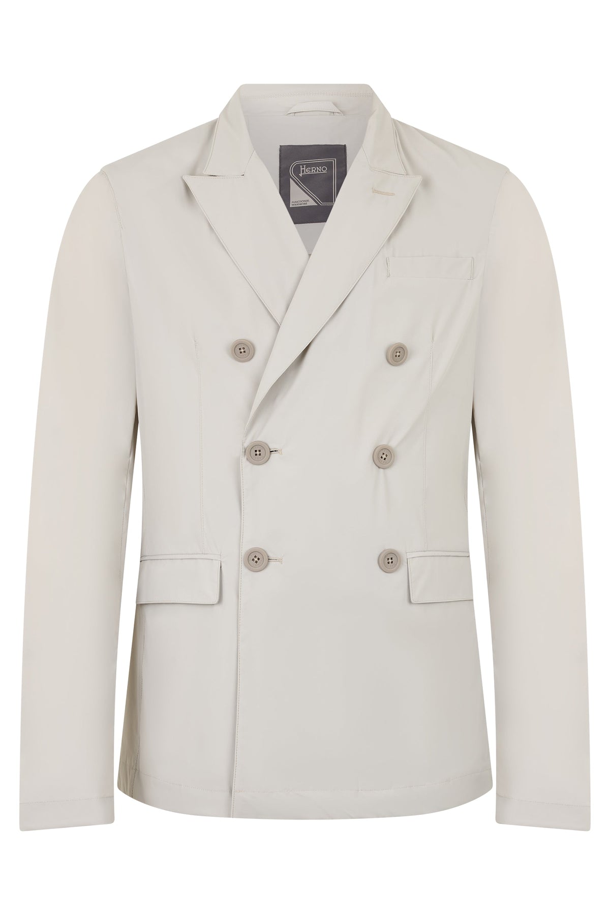 Double-breasted jacket in technical fabric RTW