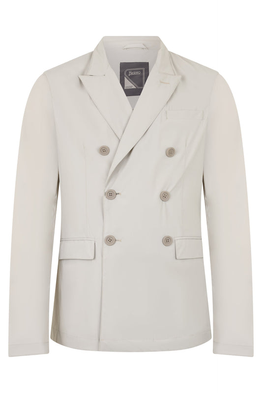 Double-breasted jacket in technical fabric RTW