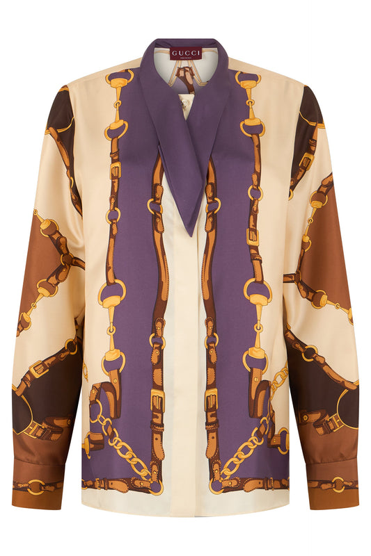 Silk shirt with print RTW