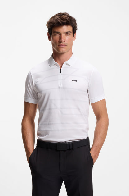 Cotton polo with zip RTW