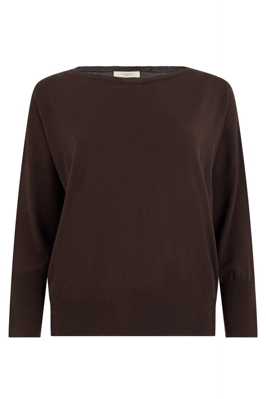 Oversized sweater in wool blend RTW