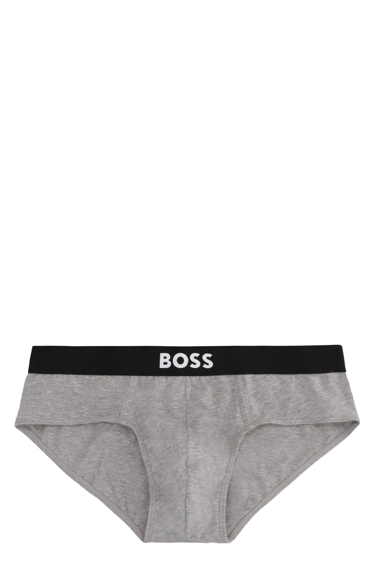 Set of three cotton briefs with logoed elastic band RTW