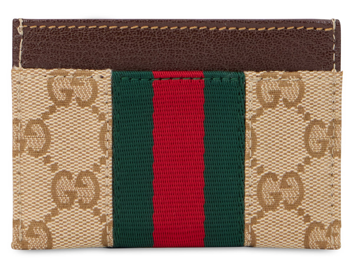 Gucci Card holder with horsebit and monogram