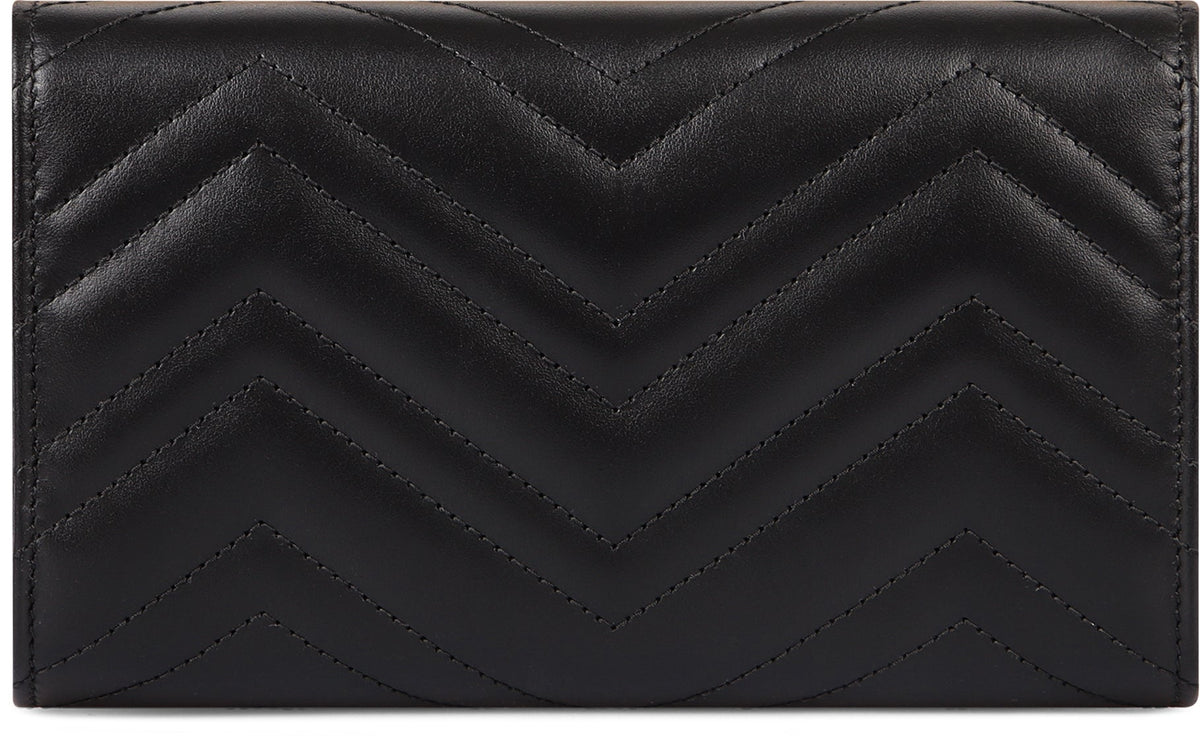 Gucci GG Marmont leather wallet on chain