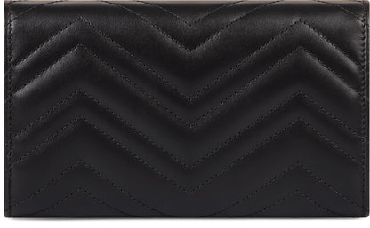 Gucci GG Marmont leather wallet on chain