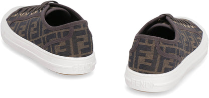Domino fabric low-top sneakers SHOES