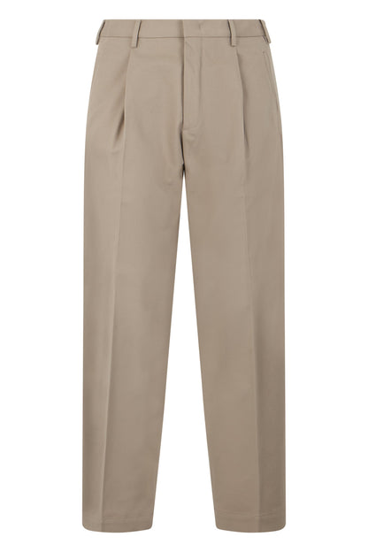 Cotton trousers with pleats RTW