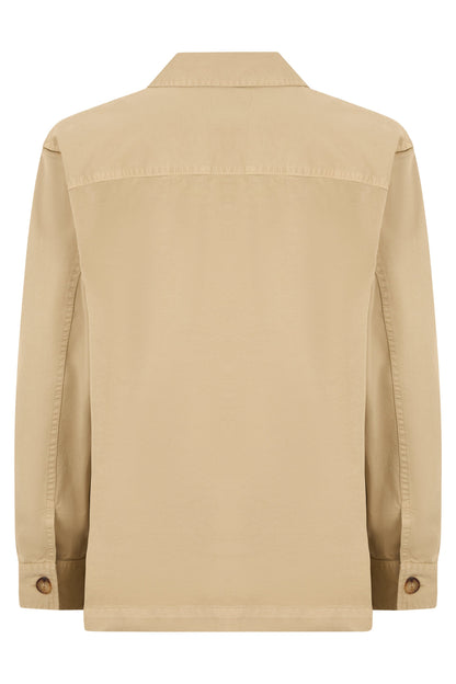 Overshirt Cassandre in gabardine with logo RTW
