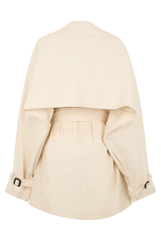 Double-breasted cotton trench RTW