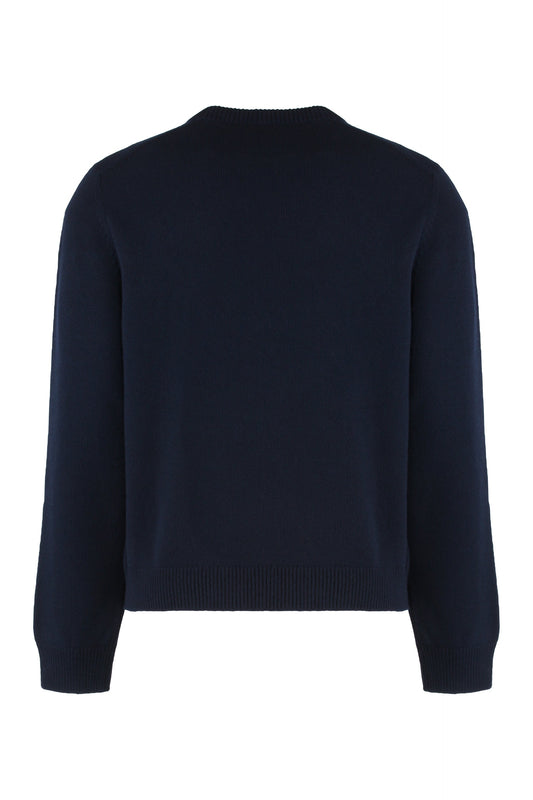 Wool sweater made with intarsia RTW