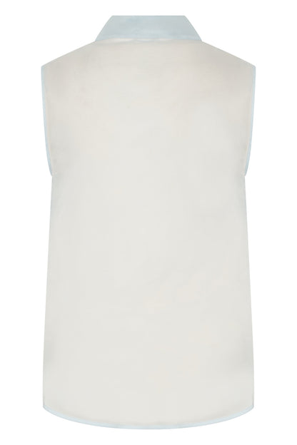 Sleeveless silk blouse RTW