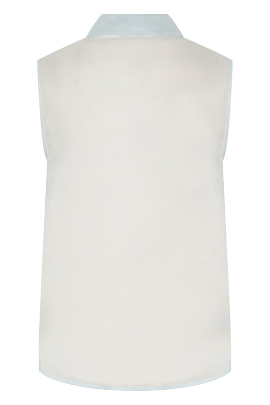 Sleeveless silk blouse RTW